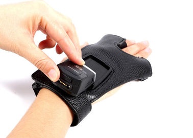 Escáner del código de barras del guante de la velocidad rápida, escáner inalámbrico del anillo de Bluetooth del diseño rugoso